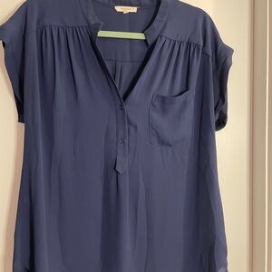 Pleione Navy Blue Blouse